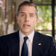 In this screenshot from the DNCC’s livestream of the 2020 Democratic National Convention, Hunter Biden, son of Democratic presidential nominee Joe Biden, addresses the virtual convention on August 20, 2020.